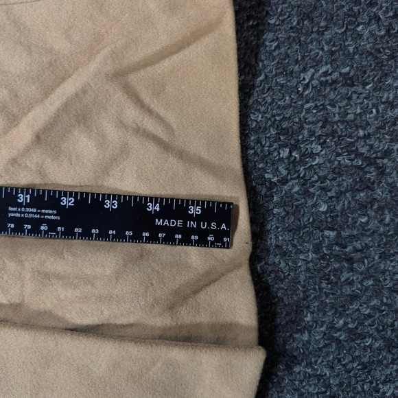 L.L. Bean Women's Wool Blend Coat Size 14 Tan Camel Long Dress Jacket - Picture 5 of 5